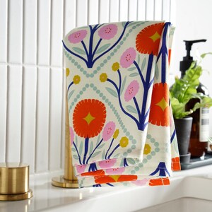 tea towel (modern folk #3)