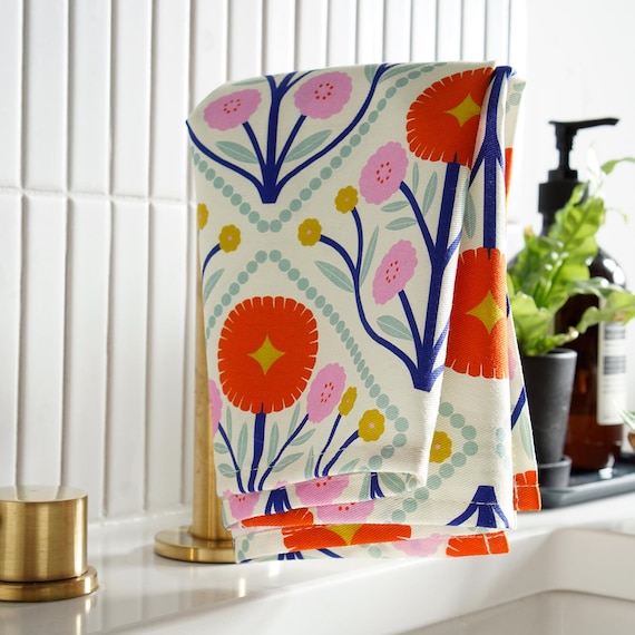 tea towel (modern folk #3)