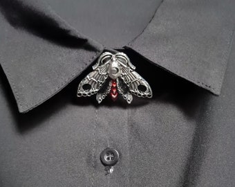 Luna Moth knoppen cover Hawk Moth manchetknopen vlinder broche insect revers pin mannen pak accessoires Halloween shirt sieraden clips cadeau