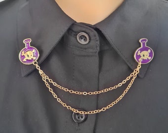 Giffleskraagspeldclips met ketting