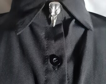 Bird skull button cover, fake cufflinks, decorative button