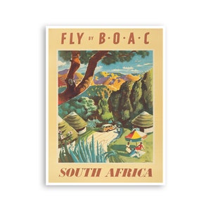 Póster de Sudáfrica, arte de viaje, impresión de pared africana, decoración del hogar (XR3169)