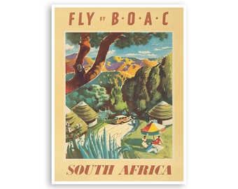 South Africa Poster Travel Art African Wall Print Home Decor (XR3169)