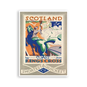 Scotland Art Travel Poster Scottish Print (XR3509)a