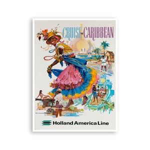 Caribbean Wall Art Travel Poster Print (XR3602)