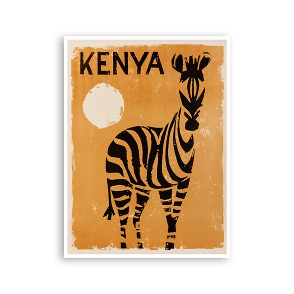 Kenya Africa Art Print Travel Poster Home Decor (XR2865)