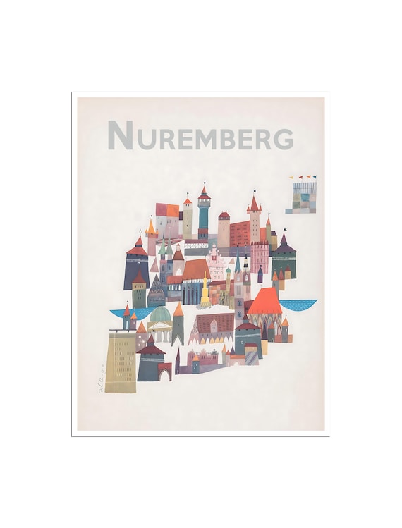 Nuremberg Germany Vintage Retro Travel Tshirt Nuremberg Germany Vintage Retro Travel Tshirt