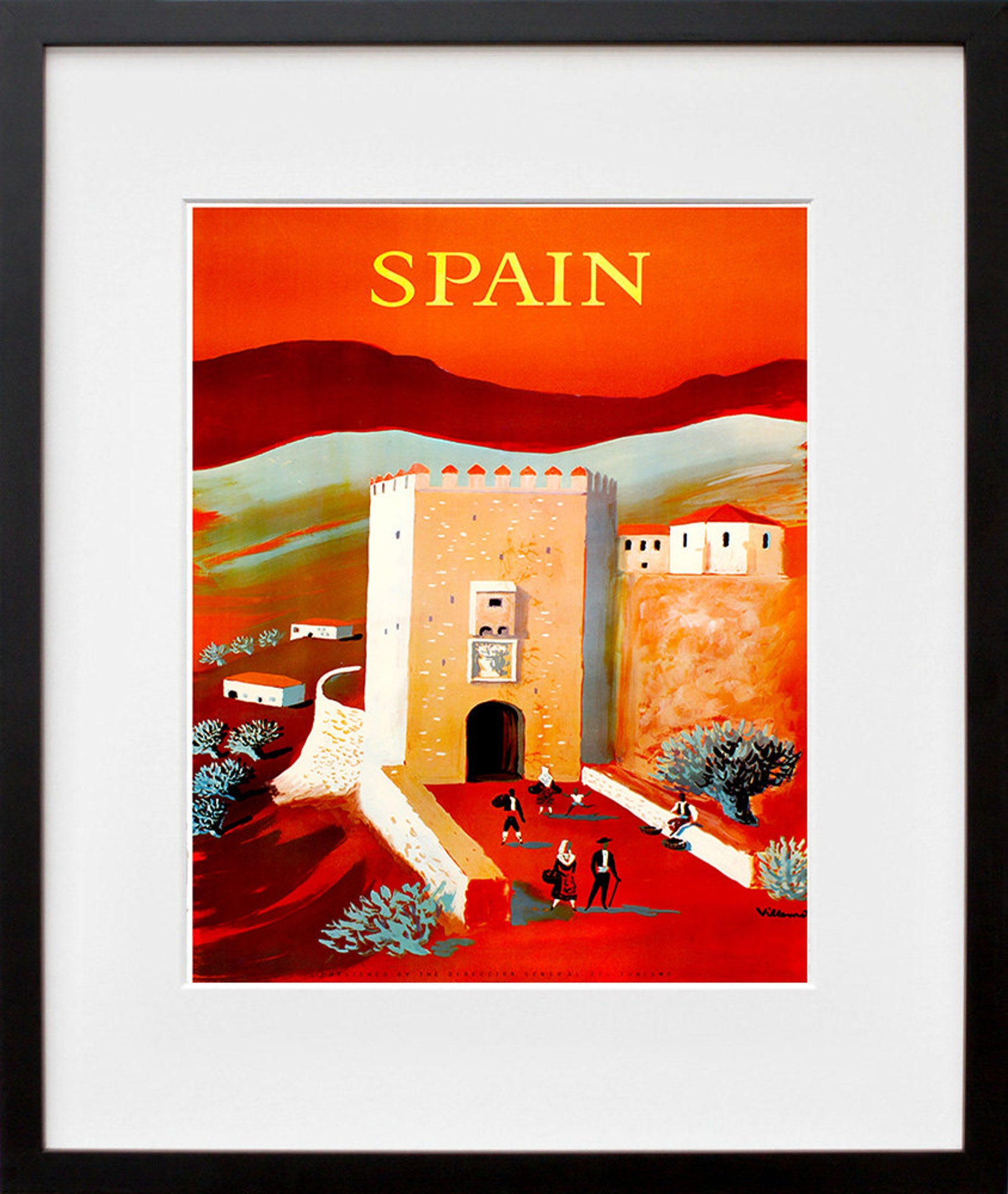 Spain Travel Poster Spanish Wall Art Print Home Decor ZT598 Etsy