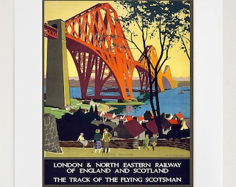 Scotland Wall Art Print Scottish Vintage Travel Poster (TR75)