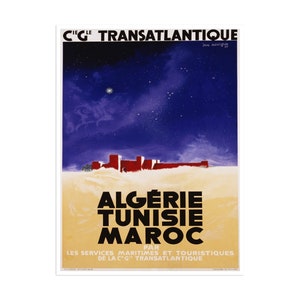 Morocco Art Algeria Travel Poster Tunisia African Print Home Decor (XR1314)