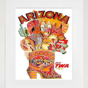 Arizona Wall Art Western Print Travel Poster Home Decor (ZT669)