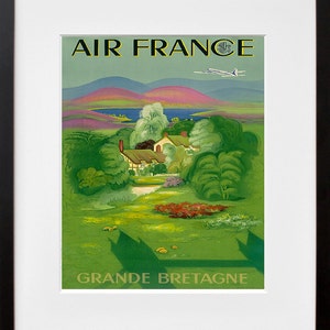 Póster de viaje vintage con impresión artística de Gran Bretaña (TR82)