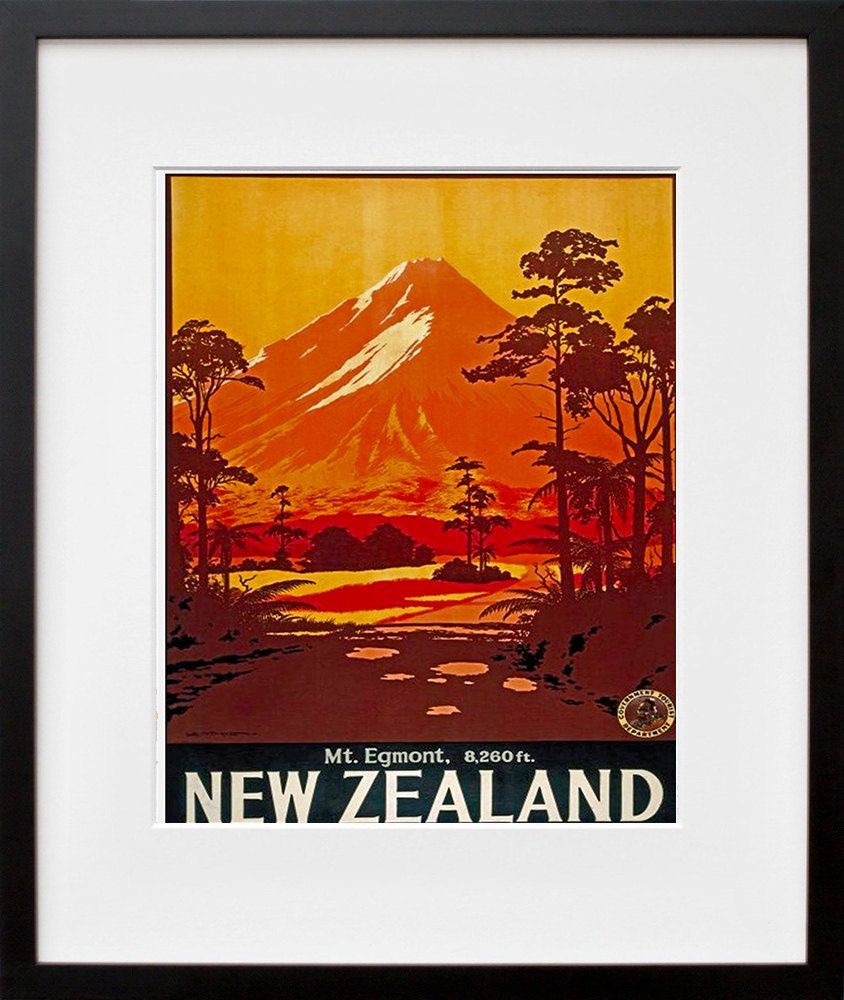 New Zealand Travel Print Poster Wall Art XR139 Etsy