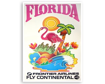 Florida Travel Poster Art Wall Decor Retro Print  (XR3061)