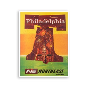 Philadelphia Art Print Philly Travel Poster Retro Home Decor (XR2830)