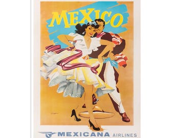 Mexico Wall Art Print Vintage Travel Poster Home Decor (XR2856)