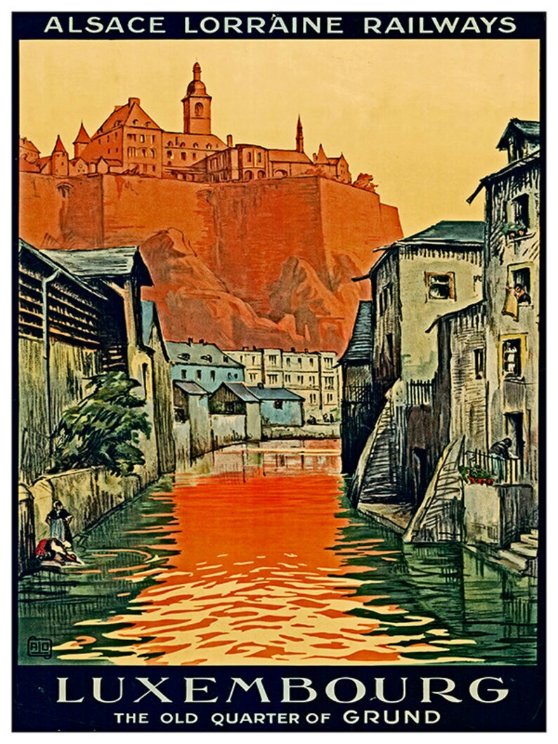 Tirage Citrate Ancien – Luxembourg, Alzette Au Pfaffenthal – Circa 1900