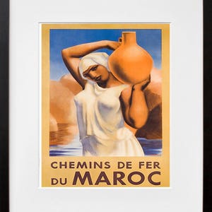 Morocco Gift French Travel Poster Moroccan Art Print (XR1451)a