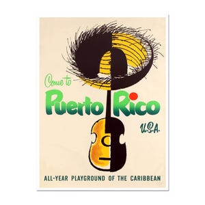 Puerto Rico Art Travel Poster Home Decor Wall Print (XR1307)