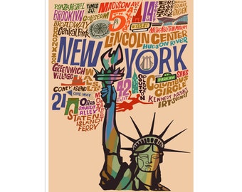 New York Poster Art City Print (XR2568)a