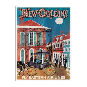New Orleans Art Travel Poster Wall Print Home Decor (XR1438)