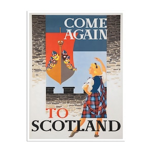 Scottish Art Scotland Travel Poster Print (XR4720)a