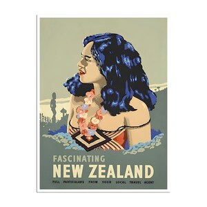 New Zealand Art Travel Poster Print (TR139)a
