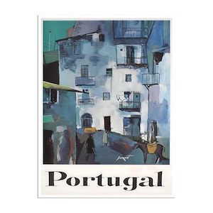 Portugal Travel Poster Vintage Portuguese Art Print  (XR4732)