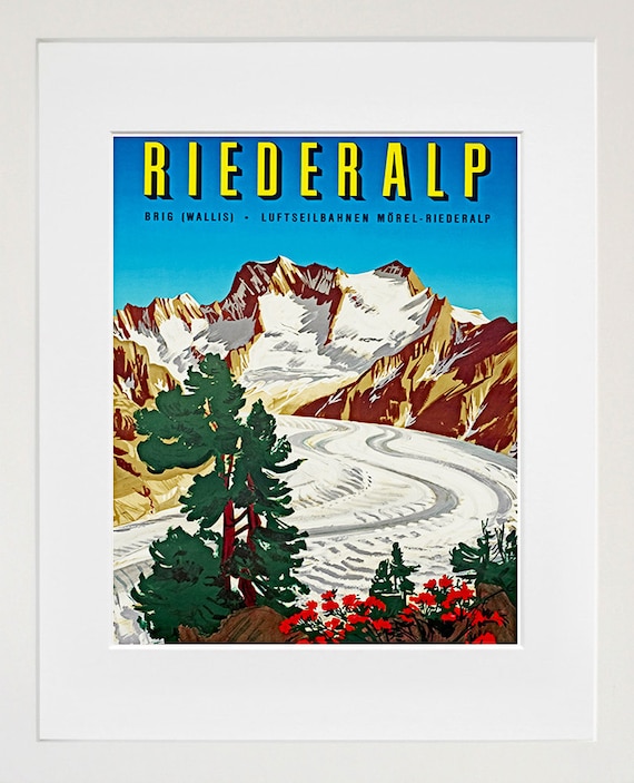 1967VANジャケットポスター Art Swiss Alps Travel Poster Switzerland Vintage Print (ZT178) - Etsy