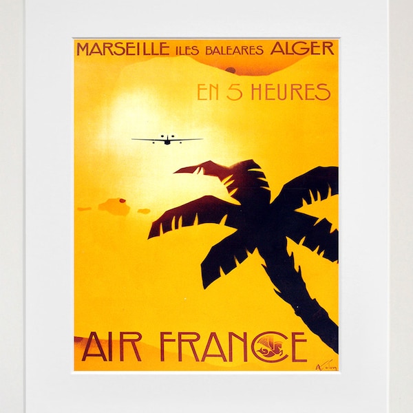 France Travel Art Print Algeria Vintage French Home Decor Poster (ZT131)