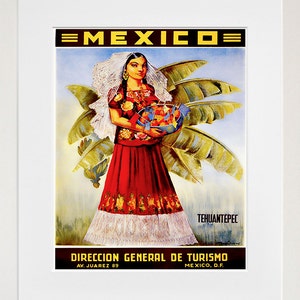 Mexico Travel Poster Home Decor Mexican Wall Art Print (ZT539)