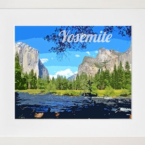 Yosemite National Park Kunst Reise Poster Druck Wohnkultur (ZB3)a