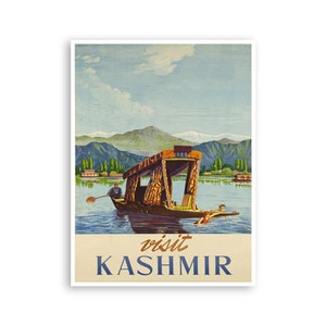 Kashmir India Art Travel Poster Vintage Print Wall Decor (XR3150)