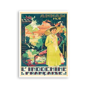 Hue Vietnam Art Sign Wall Decor Travel Poster Print (XR4388)