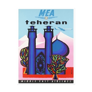 Iran Travel Poster Home Decor Retro Wall Art Print (XR1704)