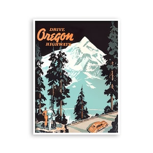 Vintage Oregon Art Travel Poster Vintage Home Decor (XR4432)