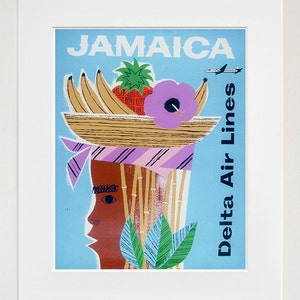 Jamaica Travel Decor Caribbean Art Poster Retro Print (XR151)