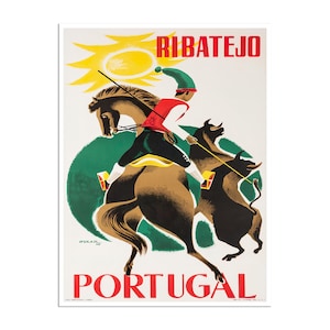 Ribatejo Art Portugal Travel Poster Portuguese Print (TR158)a