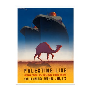 Palestine Art Palestinian Print Middle Eastern Travel Poster (XR4526)a