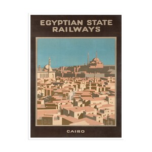 Cairo Travel Poster Egypt Wall Art Print (XR2065)