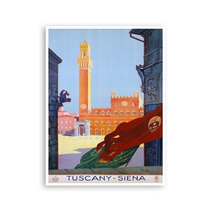 Toscane kunstafdruk Italië reisposter Italiaans heden (TR82)a