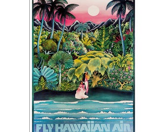 Hawaii Art Retro Poster Art Travel Poster Stampa artistica da parete (ZT486)
