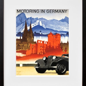 German Travel Art Germany Poster Print Vintage Home Decor (ZT202)a