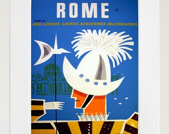Rome Travel Art Sign Wall Decor Poster Print (XR291)