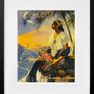 Vera Cruz Travel Poster Mexico Advertising Art Print (XR2887)