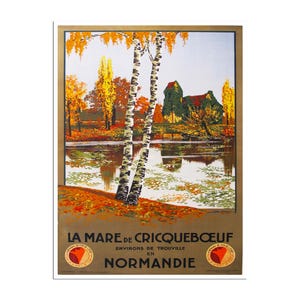 Normandy Travel Poster French Art France Print (XR121)a