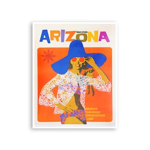 Arizona Art Wall Decor Retro Travel Poster  (ZT584)