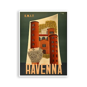 Póster de viaje italiano de Ravenna (XR2789)