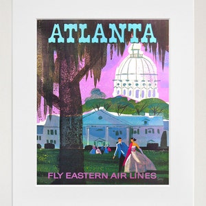 Reise Kunst Atlanta Print Poster Georgia Geschenk Vintage Wohnkultur (XR87)