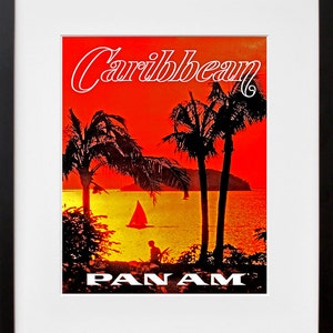 Karibisches Kunst Reiseposter Tourismus Druck (TR22)